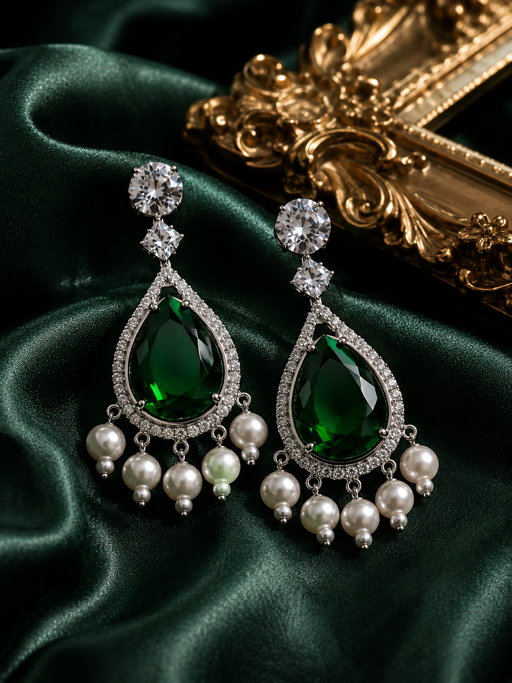 Emerald Pearl Chandeliers