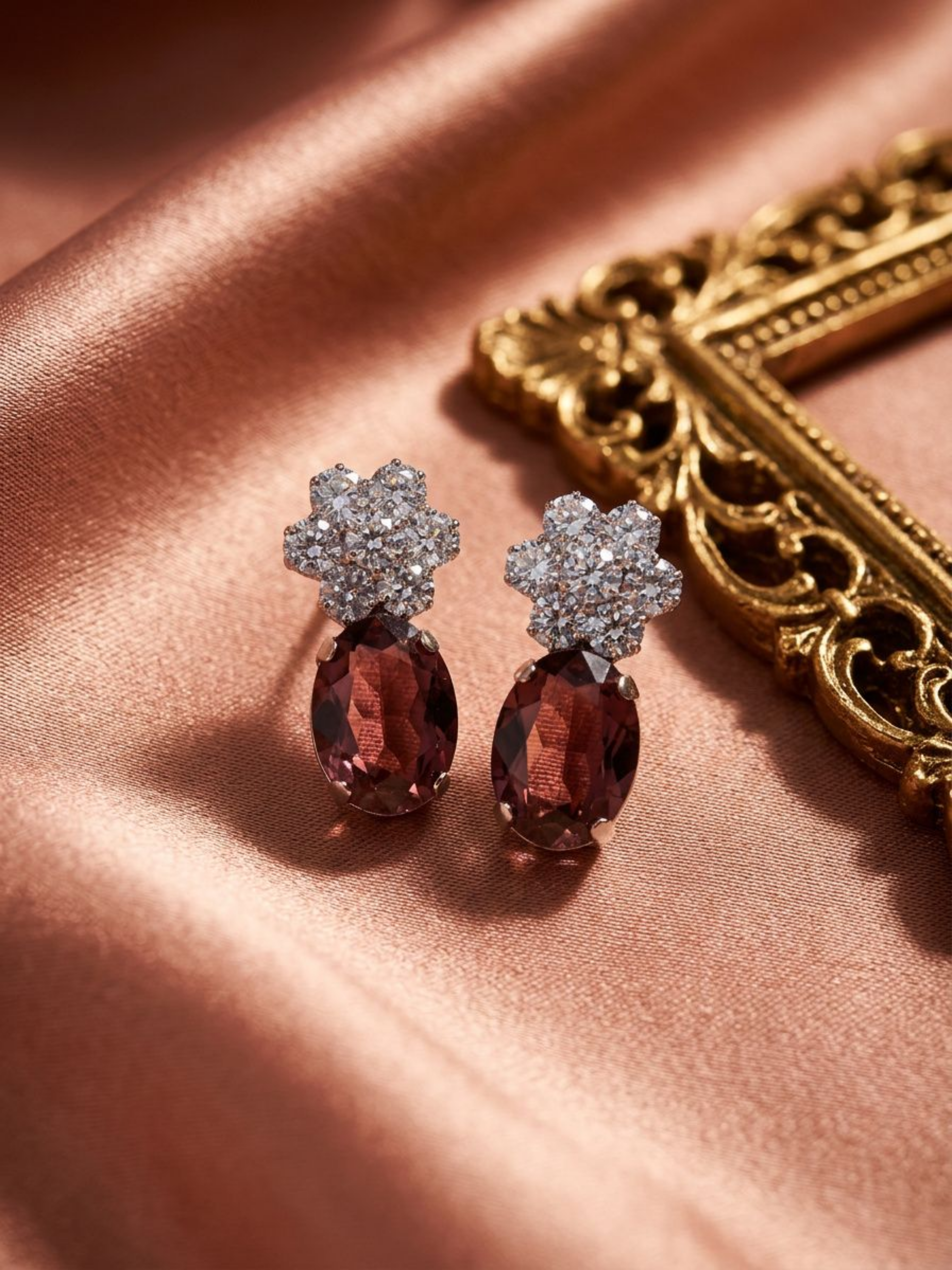 Amethyst Bloom Studs