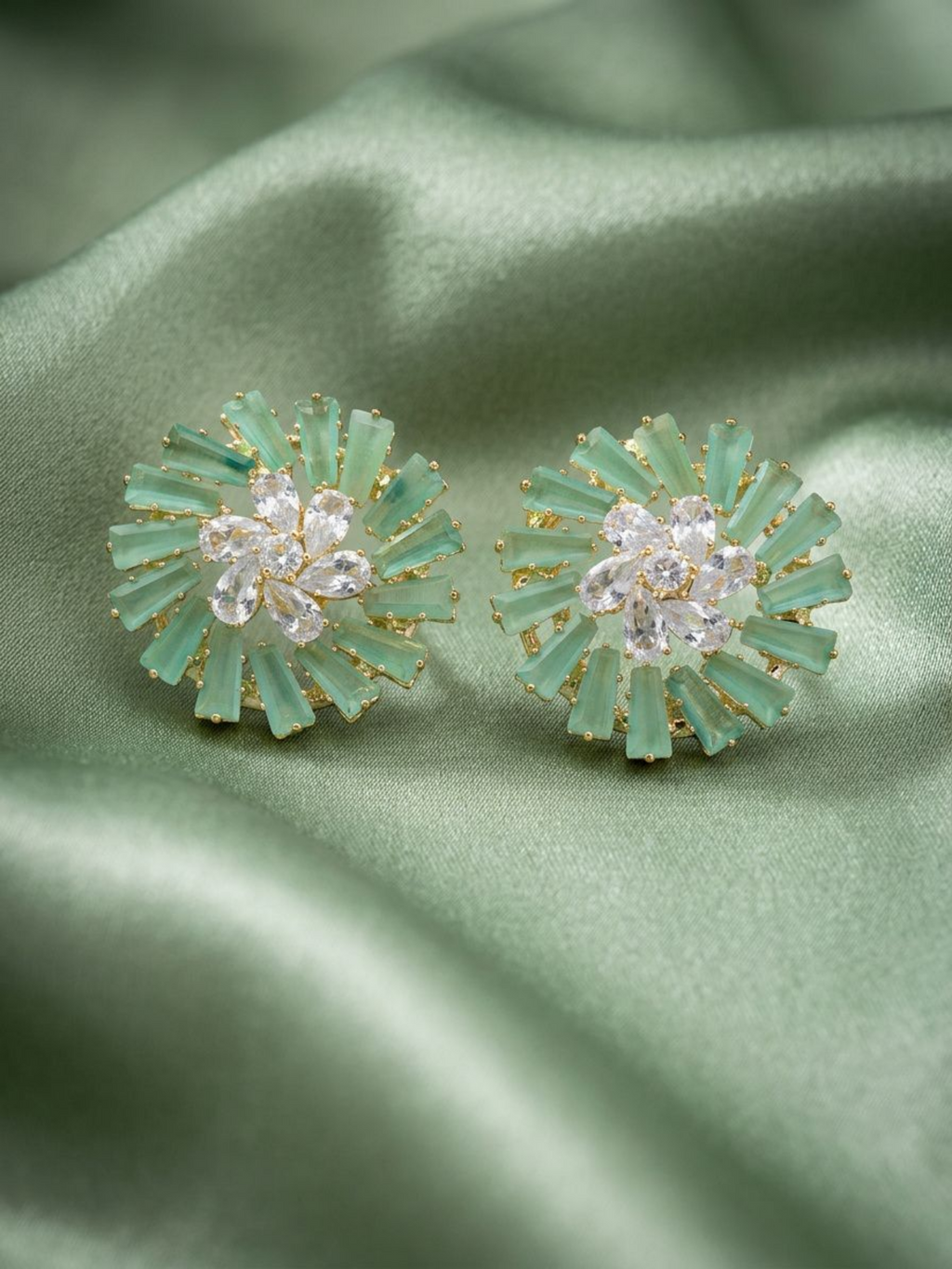 Mint Aurora Studs