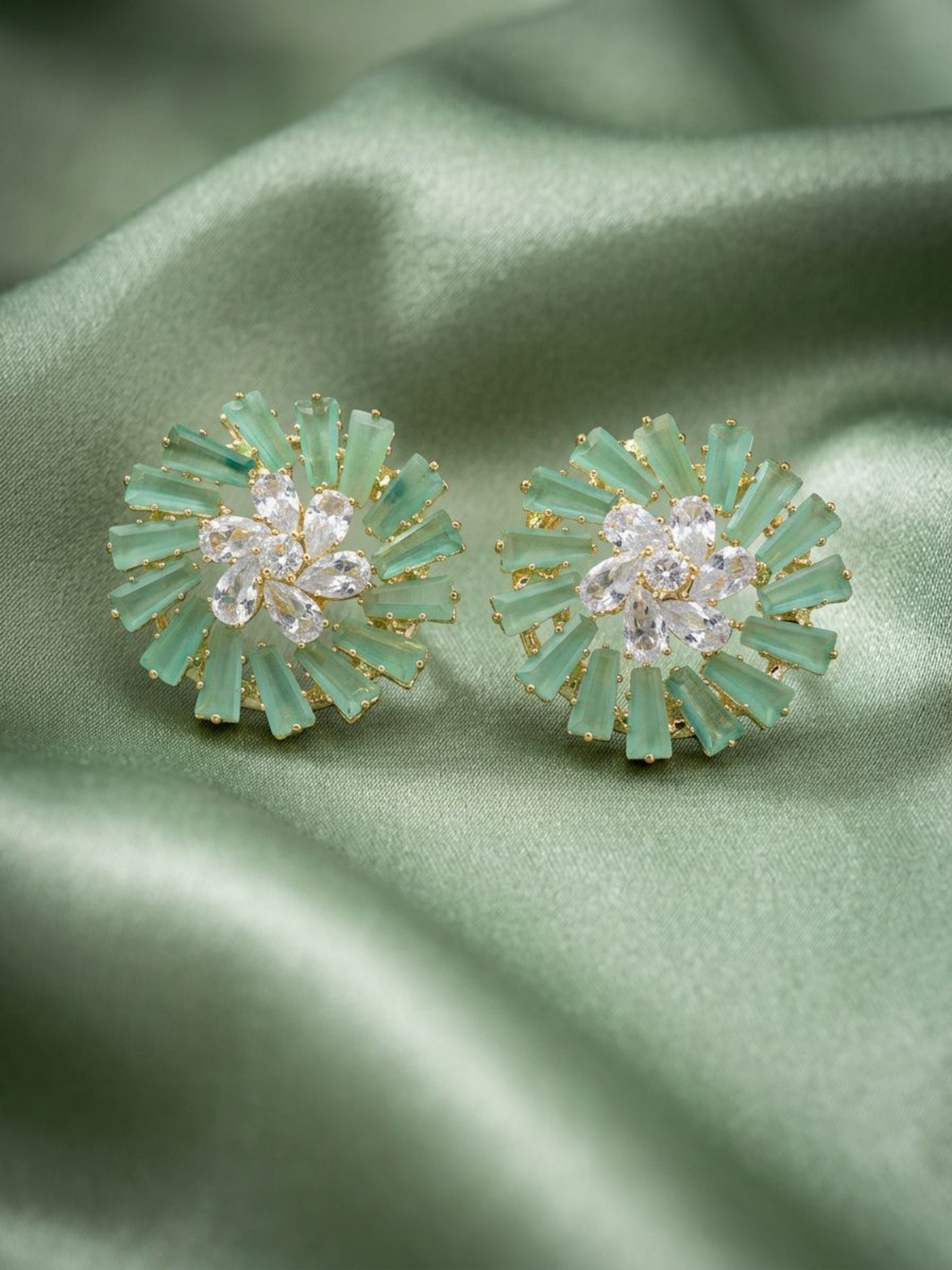 Mint Aurora Studs