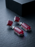 Ruby Eclipse Drop Earrings