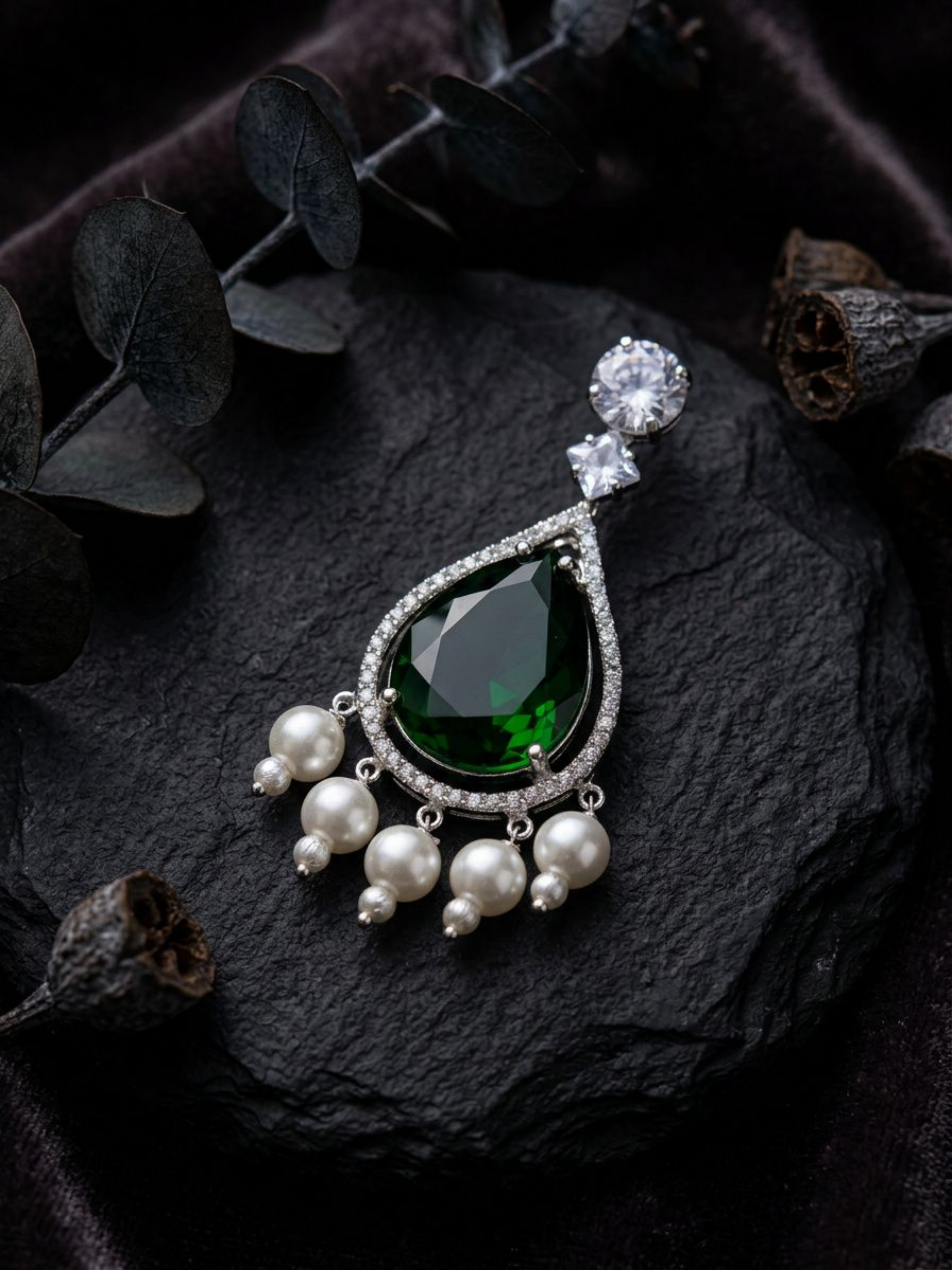 Emerald Pearl Chandeliers
