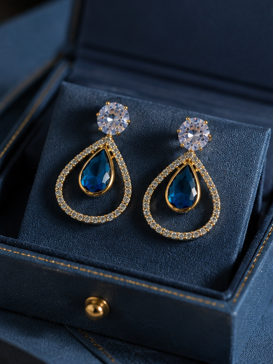 Midnight Sapphire Drops