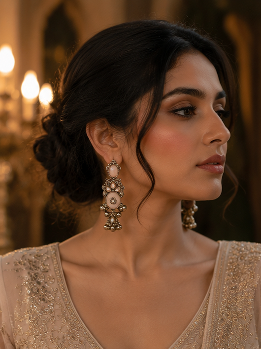 Blush Heirloom Jhumka Earrings