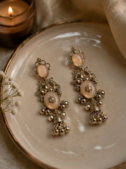 Blush Heirloom Jhumka Earrings